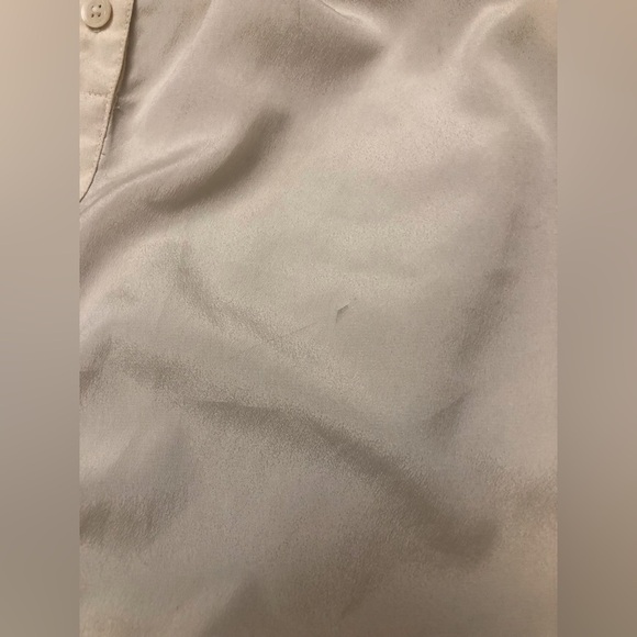 Vintage Candlelight Ivory High Neck Blouse from FML Sport Made in Hong Kong - Picture 7 of 12